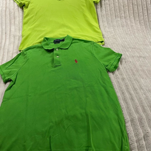Ralph Lauren Lime and Green Polo Shirts Bundle Women’s Size Large
